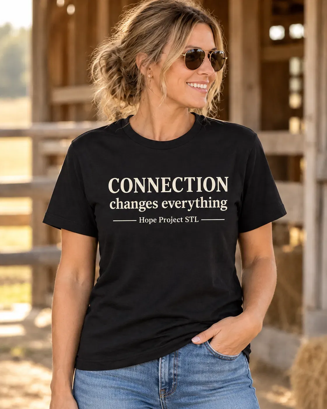 Connection Changes Everything Hope Project STL tee